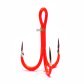 Тройник Gurza Round treble hook ST -36 UV Red №04, 1шт
