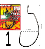 Гачки Decoy Worm 25 Hook Wide №01 (8шт/уп)