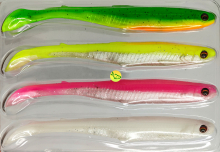 Силікон Savage Gear Slender Scoop Shad 13см 12г Dark Water mix, 4шт