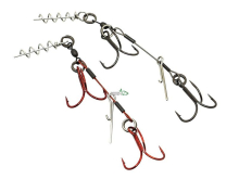 Оснащення Savage Gear Carbon49 Corkscrew Stinger 2x#1/0 28кг, 2шт
