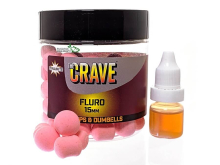 Бойлы Dynamite Baits Fluro Pop-Ups & Dumbells The Crave Pink 15мм (DY912)