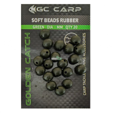Бусина Golden Catch Shock Rubber Round 6мм Green (20шт/уп)