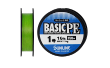 Шнур Sunline Basic PE HG, light green 150м #1.0/0,171мм 16lb/7,7кг(max)