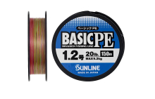 Шнур Sunline Basic PE HG, multi color 150м #1.2/0,187мм 20lb/9,2кг(max)