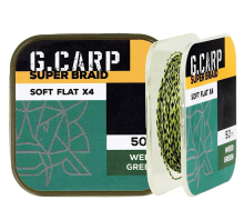 Повідковий матеріал GC G.Carp Super Braid Soft Flat X4 Weed Green