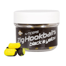 Насадка для Зиг-Рига Dynamite Baits N-Ticers Zig Hookbaits - Black & Yellow