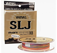 Шнур Varivas SLJ MAX Power PE X8 Multicolor 200м #0.4/0,104мм 10lb/4,5кг