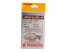 Крючки с поводком Trabucco Akura Breme 6000BN - №10 0,16мм 150см (10шт/уп)