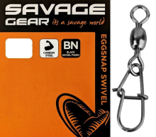 Вертлюг із застібкою Savage Gear Eggsnap Swivel BLN