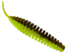 Силікон Fishup Tanta 3,5" 203 - Green Pumpkin/Flo Chartreuse (5шт/уп)