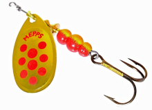 Блешня Mepps Aglia Decoree №4 9,0г золото/червоні крапки