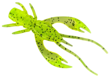 Силикон Fishup Real Craw 1,5" 055 - Chartreuse/Black