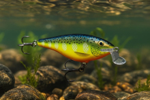 Воблер Rapala Shallow Shad Rap 70F 7,0г - HS (Hot Steel)