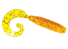 Силікон Reins Fat G-Tail Grub 4,0" - 566 Motor Oil Red Flake (10шт/уп)