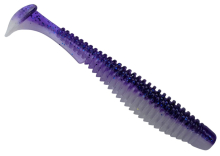 Силикон Fishup U-Shad 4,0" 215 - Violet/Pearl (8шт/уп)