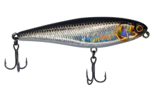 Воблер Jackall Water Moccasin 75F 9,4г - HL Silver & Black