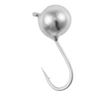 Мормышка вольфрамовая Viking Fishing Round 0.64g 4mm Silver