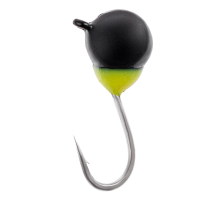 Мормышка вольфрамовая Viking Fishing Round + Drop 0.65g 4mm Black