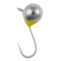Мормышка вольфрамовая Viking Fishing Round + Drop 0.65g 4mm Silver