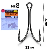 Двойник Gurza Double Wide Gap Shank (К-1507) BN - #08 (3шт/уп)