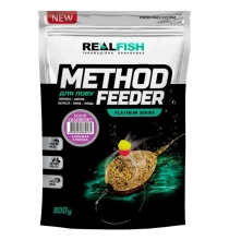 Прикормка Real Fish Method Feeder 0.8kg Кальмар-Клюква