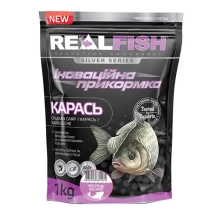 Прикормка Real Fish Silver Series Карась (чебрец-чеснок) 1.0kg