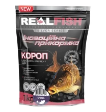 Прикормка Real Fish Silver Series Карп (слива) 1.0kg