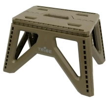Стул складной пластиковый Tribe Camp Chair Low olive