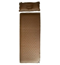 Коврик самонадувной Tramp с подушкой, Brown 185x65x5cm