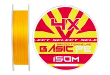 Шнур Select Basic PE 4x Orange 150m 0.06mm 6lb/3.0kg