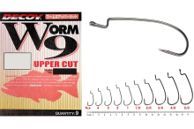 Крючки Decoy оффсетные Worm 9 Upper Cut