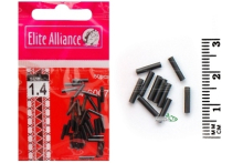 Трубочка обжимная Elite Alliance Brass tube matt black Ø1,2мм