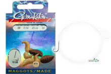 Гачки Gamakatsu з повідцем BKD-1010B Maggots size12 волосінь 0,12мм