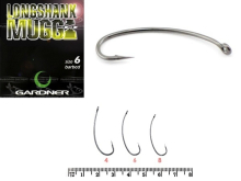 Гачки Gardner Long Shank Mugga Hooks size 6