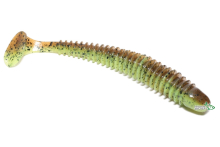Силікон Keitech Swing Impact 4,5" - 401 Green Pumpkin/Chartreuse