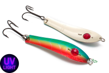 Блесна Kuusamo Professor 3 with bead 75мм 12г - GR/FYe/R-S,UV