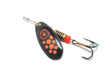 Блешня Mepps Black Fury №4 8,0г чорний/помаранчеві крапки