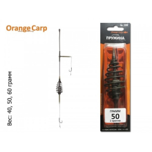 Монтаж Orange Carp "Пружина" (2 гачки, #4, волосся) 50г