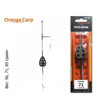 Монтаж Orange Carp "Вантаж Корм" (2 гачки, #4, волосся) 85г