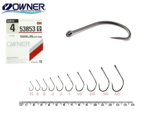 Крючки Owner 53853 Yamajin with eye №10