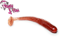 Силикон Crazy Fish Vibro Worm 5см col.10 Motor Oil