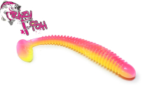 Силикон Crazy Fish Vibro Worm плавающий 8.5см col.13D Персик