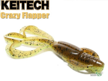 Силикон Keitech Crazy Flapper 2,8" - 401 Green Pumpkin Pepper Chart