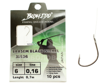 Готові повідки Traper Brasem black nickel №06 (лісочка 0,16мм, 70см)