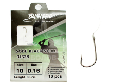 Готові повідці Traper Sode black nickel №10 (лісочка 0,16мм, 70см)