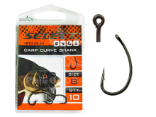 Гачки Select Carp Curve Shank 08 (10шт/уп)