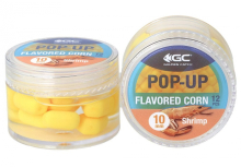 Кукуруза в дипе GC G.Carp Pop-Up Flavored Corn 10мм - Shrimp (креветка) 12шт