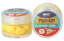 Кукуруза в дипе GC G.Carp Pop-Up Flavored Corn 10мм - Strawberry (клубника) 12шт
