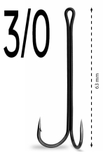 Двойник Gurza Double Hook X - Long Shank K-1506 №3/0