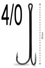 Двойник Gurza Double Hook X - Long Shank K-1506 №4/0